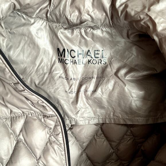Michael Kors packable down mid length coat small - Picture 6 of 7